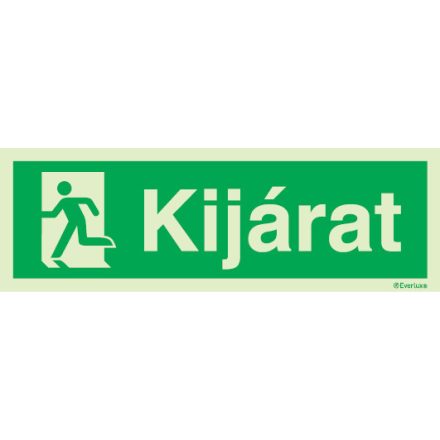 Kijárat utánvilágító piktogram balra 100x300 mm M 00 82