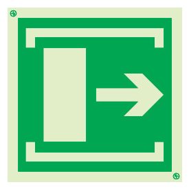 Nyitáshoz húzza el UV piktogram 200x200 mm M 06 11