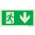 Menekülési útirány jelző utánvilágító piktogram jobbra le 100x200 mm M 01 05