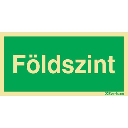 Földszint UV piktogram 150x300 mm M 26 01