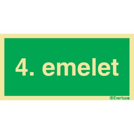 4. emelet UV piktogram 150x300 mm M 26 05