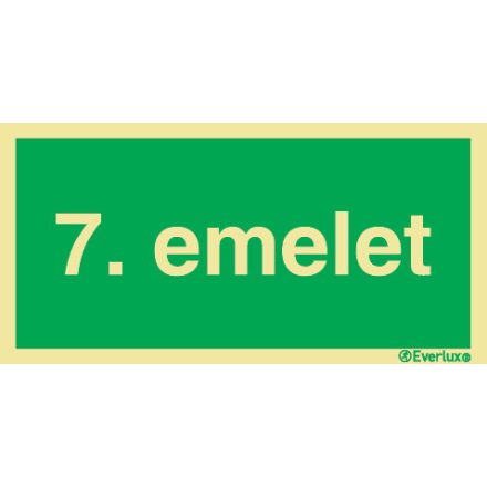 7. emelet UV piktogram 150x300 mm M 26 08