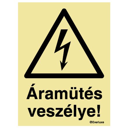 Áramütés veszélye UV piktogram 150x200mm M 21 01