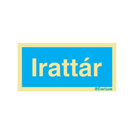 Irattár UV piktogram 200x100 mm 