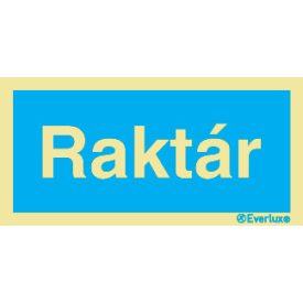 Raktár UV piktogram 200x100 mm 