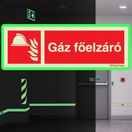 Utánvilágító -  Tűzvédelmi jelek