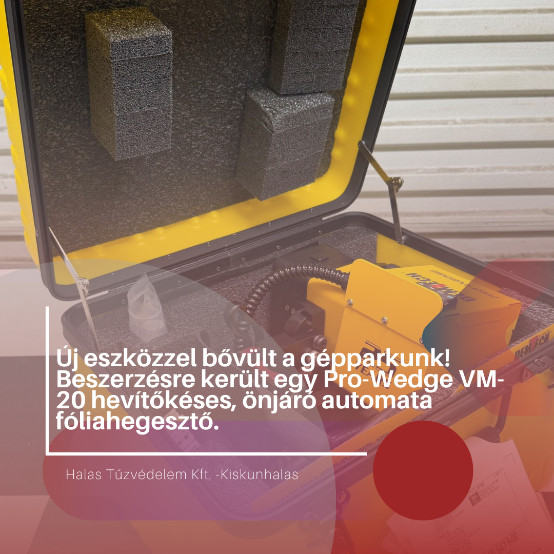 Új eszközzel bővült a gépparkunk! 